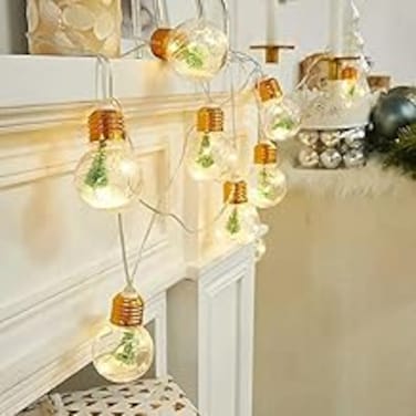 Christmas Decoration Garland Bulb Ornaments LED Wishing Ball Curtain Hanging String Lights