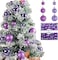 Christmas Ball Ornaments,44pcs 3cm/4cm/5cm Small Christmas Tree Decorations,Shatterproof Xmas Christmas Tree Balls with String for Xmas Holiday Hanging Christmas Ball Christmas Tree Ornaments (Purple)