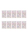 10 Sheet Star Shaped Stickers Set 6.14 x 3.74inch