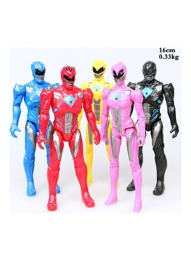 5-Piece Power Rangers Action Figure Set 5x16cm