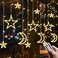 BIGTHREE Christmas Window Lights, Curtain Fairy Lights, and LED Waterproof Star Curtain Lights, with 8 Modes, 3.5 M, for Christmas Decorations Home Gardens Christmas Wedding Parties Holiday