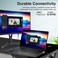 كابل TP Link-16K Displayport 2.0، كابل عرض فيديو فائق الدقة 16K بتردد 60 هرتز، مع نقل نطاق ترددي 80 جيجابت في الثانية، موصلات مطلية بالذهب، كابل فائق النحافة بطول 2 متر