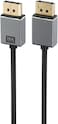 كابل TP Link-16K Displayport 2.0، كابل عرض فيديو فائق الدقة 16K بتردد 60 هرتز، مع نقل نطاق ترددي 80 جيجابت في الثانية، موصلات مطلية بالذهب، كابل فائق النحافة بطول 2 متر