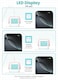 65W 3PIN PLUG Type C Charger Dynamic Expression Display 2C1A USB C With LED Screen Fun Charging Fast USB Type C Wall Adapter Portable Mini Size GaN Charger Adapter - Pink Blue
