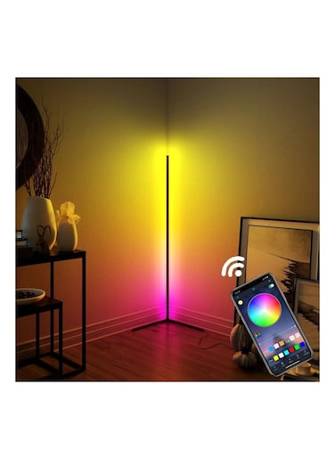 Remote Control RGB LED Corner Floor Lamp