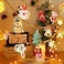 Christmas Lights Decorations, Christmas Window Hanging Lights Snowflake Santa Claus Snowman Shaped LED Lamp for Xmas Tree Fireplace Window Indoor Outdoor Decor(1.5M 10 LED Christmas Lights)