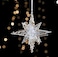 Luxurious Christmas decorations, Acrylic Crystal Hanging Christmas Tree Ornaments, Deer, Tree, Star Pendants (3D Star)