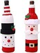 Christmas Decorations for Home Santa Claus Wine Bottle Cover Snowman Stocking Gift Holders Xmas New Year