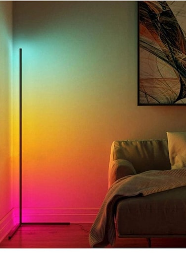 Remote Control RGB LED Corner Floor Lamp