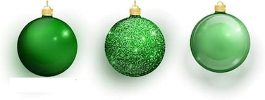Christmas Balls Ornaments 20 Pcs Shatterproof Christmas Tree Decorations Hanging 6CM Ball for Xmas Tree Holiday Wedding Party (Green)