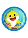 8 Pieces Baby Shark Round Paper Plates Kids Birthday Party Tableware, Party Supplies