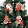 4pcs Christmas Tree Ornaments - Hanging Fabric Decorations With Hooks, Christmas Decorations For Home &amp; Office