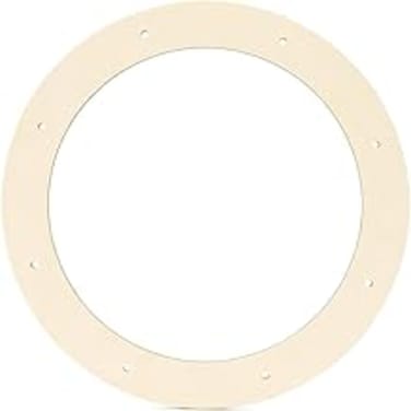 2Pcs Wooden Wreath Frames for Crafts,5mm Thickness Unfinished Wood Wreath Ring with Pre-Cut Holes,Christmas Decoration Frames Floral for DIY Christmas Wedding Wreath Wall Home Craft Decor(12inch)