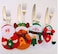 Christmas Decorations bag Candy bag Christmas Gift bag Cutlery bag-4pcs