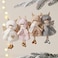 4 Pcs Beautiful Christmas Decoration, Elk Angel Doll Pendant, Christmas tree decorations, for Christmas Valentine Birthday Party (Colour Variety)