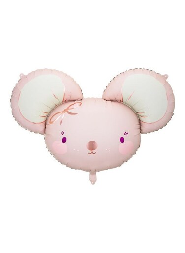 Foil balloon Mouse, 96x64 cm, light pink