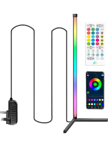 LED Standing Corner Lamp With Remote Control Multicolour