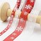 Christmas Gift Packaging Ribbon - Transparent Fabric Merry Christmas Ribbon - Christmas Gift Packaging with Christmas Ribbon and Bow, Tree Decorations (1 piecewhite)