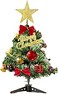 50cm Mini Christmas Tree, Artificial Christmas Tree Candy Pinecone DIY Easy Installation Desktop Christmas Tree Home Office Desk Restaurant Multi Scene LED String Lights (Batteries Not Included)