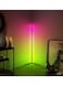 RGB Standing Multicolour Aluminum Led Corner Floor Lamp Contemporary Smart Modern Atmosphere Light Decor Triangle Indoor Standing Corner Lamp Bedroom