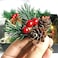 أخرى Pengpen 10Pcs Artificial Red Berries Branches with Pine Cones,Evergreen Christmas Berries D&eacute;cor,for Christmas Flower Wreaths D&eacute;corDIY Xmas Gifts Winter Holiday Season D&eacute;cor
