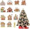 BIGTHREE 12 Pcs Gingerbread House Christmas Hanging Ornament, Gingerbread House Christmas Tree Decorations, Pendant Christmas Ornaments for party decoration Christmas Tree Decoration