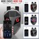 Motorcycle Backpack for Men, Large Capacity Backpack with USB Port, LED Light, 3D Waterproof Carbon Fiber Hard Shell, Programmable Digital Color Display