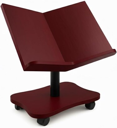 Holy Quran stand, fixed floor, maroon color