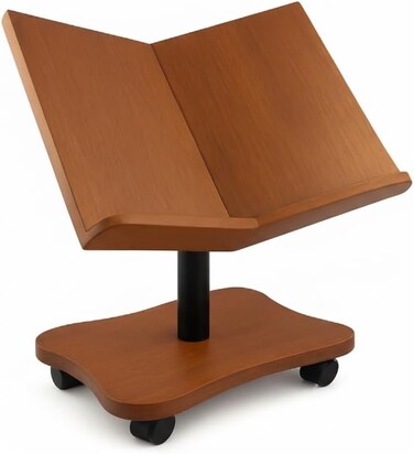 Fixed floor Quran holder, brown color