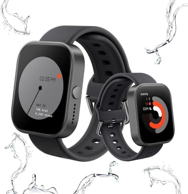 CMF Watch Pro 1.96&rsquo;&rsquo; Smart watch for Adults Answer Calls IP68 Waterproof, Fitness Sports Tracker Watch with Heart Rate Monitor,Healthy Sleep Monitor for Smartphones, Premium Version. (Black Grey)