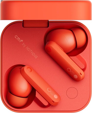 CMF Buds Pro 2 Bluetooth Earbuds ChatGPT Integrated TWS with Clear Voice Technology 2.0 Smart ANC Up to 11 hrs Battery Spatial Audio Effect IP55 Orange