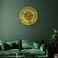 Acrylic Wall Clocks Illuminated Decorative Wall Clock for Bedroom, Living Room, Office Large Size (60 * 60) - Gold