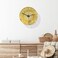 Acrylic Wall Clocks Illuminated Decorative Wall Clock for Bedroom, Living Room, Office Large Size (60 * 60) - Gold