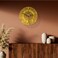 Wall Clock Antique Acrylic Wall Clocks Luminous Decorative Wall Clock for Bedroom, Living Room, Office Large Size (60 * 60) - Gold