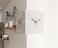 Double Sided Clock, Digital Clock, LED Wall for Living Room,Wall Clock (26 * 26) - White
