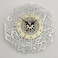 Islamic Wall Clock Wall Decor Wall Clock with Quranic Verses (Large Size 60 * 60 cm) - Silver