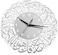 Islamic Wall Clock Wall Decor Wall Clock with Quranic Verses (Large Size 60 * 60 cm) - Silver