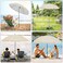 Beach umbrella with storage bag-maron