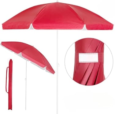 Beach Umbrella 200Cm-red