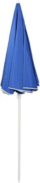 Beach Umbrella with Protective Cover and Adjustable Tilt Angle and Height - Blue
