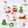 Christmas Figurines 11Pcs Christmas Miniature Figurines Christmas Figurines Ornaments Christmas Theme Resin Decoration Christmas Tree Santa Snowman Decor Landscape Ornament Christmas Statues
