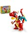 31145 Creator 3In1 Red Dragon Toy To Fish Figure To Phoenix Model, Animal Set For Kids, Gift Idea For Boys And Girls Aged 6 And Over (149 Pieces)