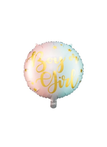 Foil balloon Boy or Girl, 35cm, mix