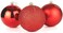 10 Cm Christmas Balls Ornaments 2 Pack (Each Box 6) Total 12 Pcs Shatterproof Christmas Tree Decorations Hanging 10 Cm Ball for Xmas Tree Holiday Wedding Party. (Red)