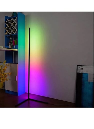 Remote Control RGB LED Corner Floor Lamp