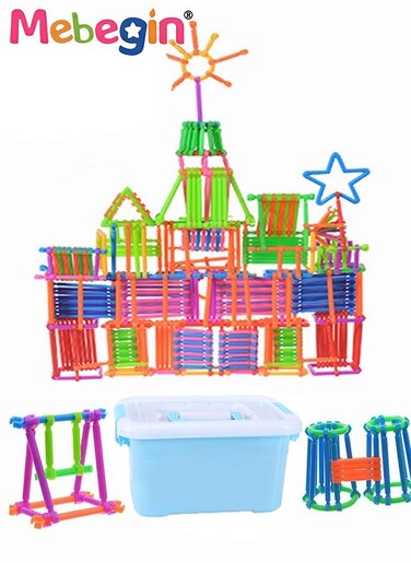 500pcs Building Toy Building Blocks Bars Different Shape Educational Construction Engineering Set Interlocking Creative Connecting Kit Great Stem Toy For Both Boys And Girls
