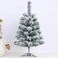 TIMAXSUN 2FT/60CM Flocked Snow Pine Artificial Christmas Tree, Tabletop Xmas Tree for Home, Office
