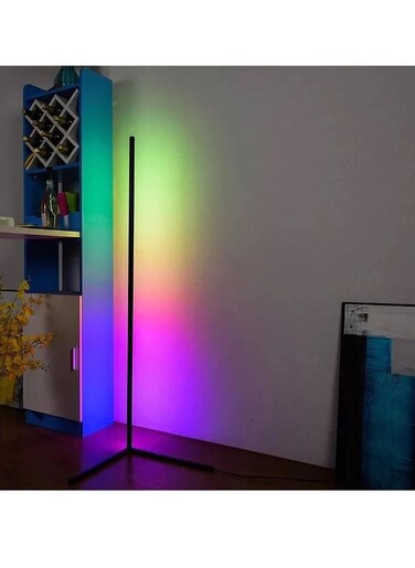 Remote Control RGB LED Corner Floor Lamp