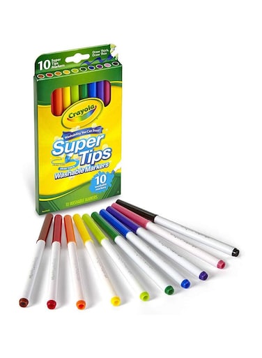 10 ct. Washable Super Tips Markers 1.1 x 13 x 21.2cm