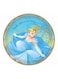 8-Piece Once Upon A Time Cinderella Round Paper Plates 9in Kids Birthday Party Tableware, Party Supplies